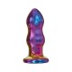 Glamour Glass Remote Control Curved Butt Plug