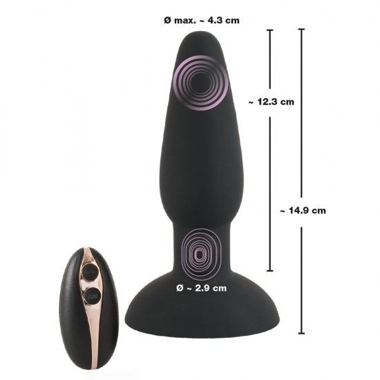 Black Velvet Thumping Anus Butt Plug Black Velvet Thumping Anus Butt Plug