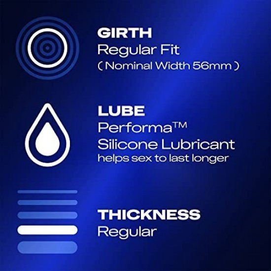 Durex Extended Pleasure Regular Fit Condoms 12 Pack