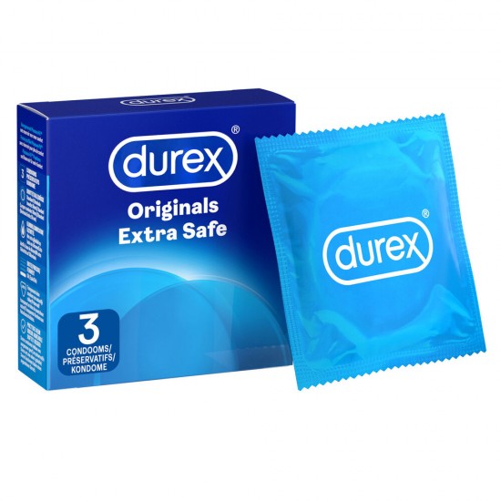 Durex Original Extra Safe Condoms 3 Pack