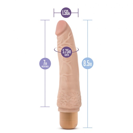 Dr. Skin Cock Vibe 7 Vibrating Cock 8.5 Inches