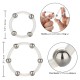 Steel Beaded Silicone Ring Set