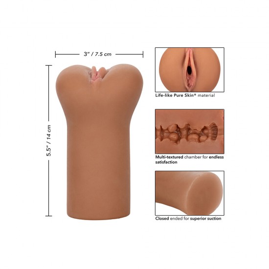 Boundless Vulva Masturbator Flesh Brown
