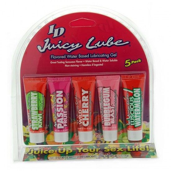 Juicy Lube 5 Tube Pack Flavoured Lubricants Juicy Lube 5 Tube Pack Flavoured Lubricants
