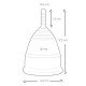 Mae B Intimate Health 2 Large Menstrual Cups