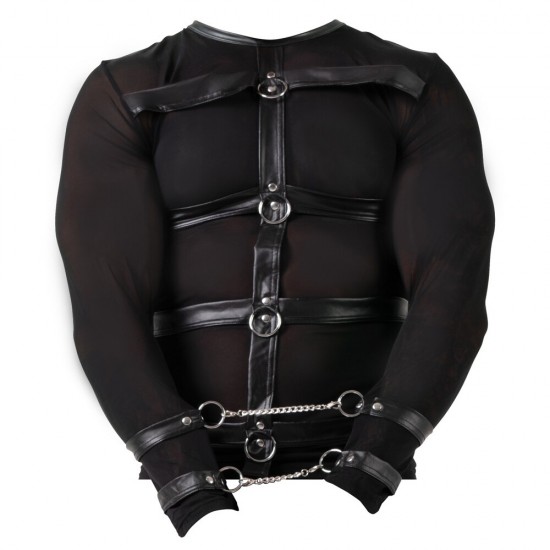 Svenjoyment Long Sleeved Top With Harness And Restraints