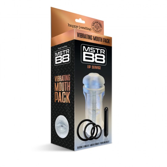 Happy Ending MSTR B8 Lip Service Vibrating Mouth Pack