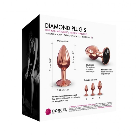 Dorcel Diamond Butt Plug Rose Gold Small