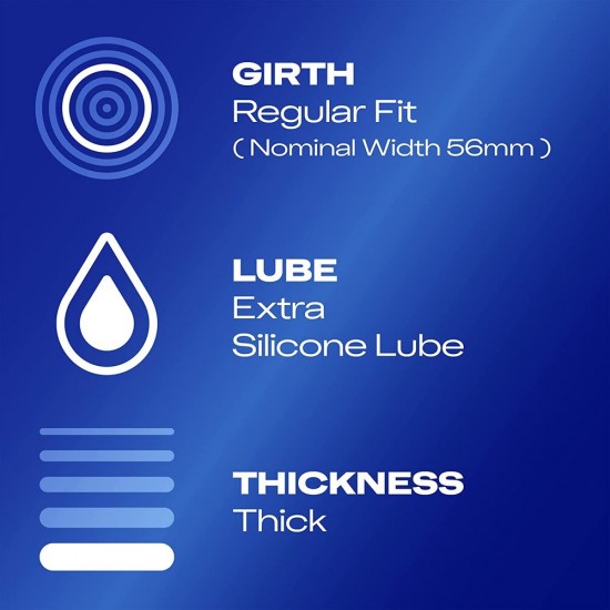 Durex Extra Safe Regular Fit Condoms 12 Pack