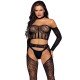 Leg Avenue Top and Suspender Set UK 8 to 14