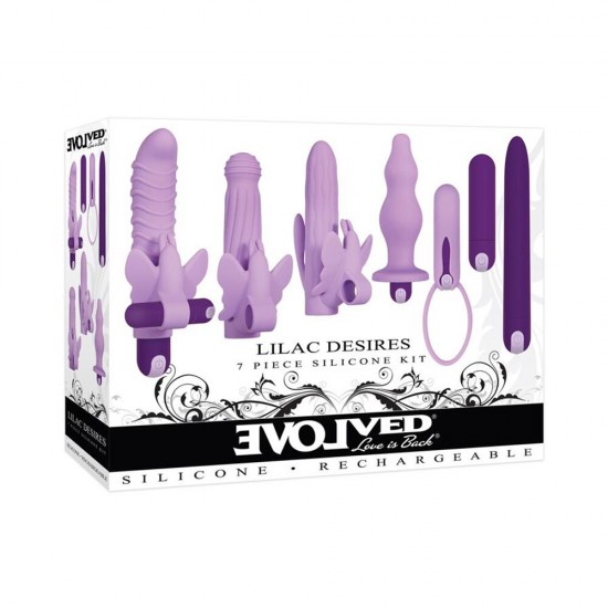 Lilac Desires Silicone Rechargeable Butterfly Kit