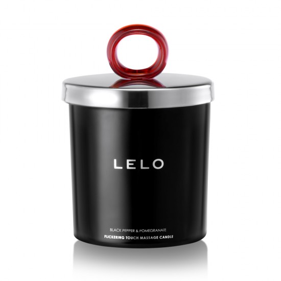 Lelo Black Pepper And Pomegranate Flickering Touch Massage Candl