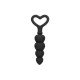 Ouch Silicone Anal Love Beads Black