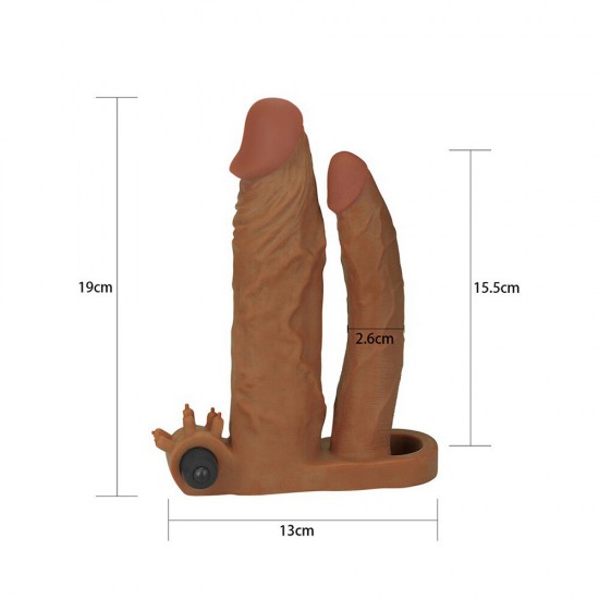 Lovetoy 2 Inch Vibrating Double Pleasure Extender