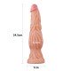 Lovetoy 9.5 Inch Dual Layered Silicone Cock Flesh Pink