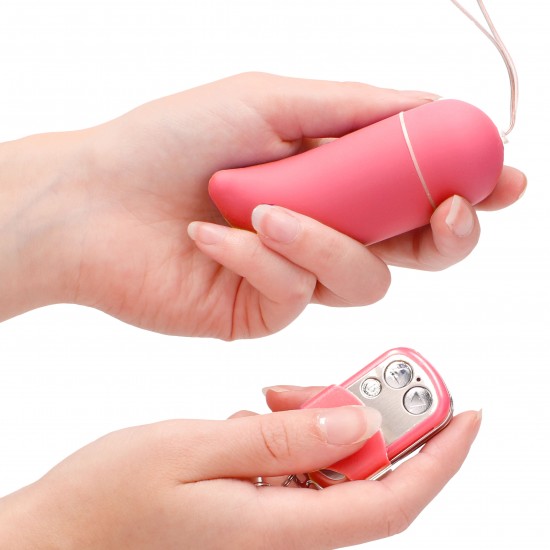 10 Speed Remote Vibrating Egg BIG Pink
