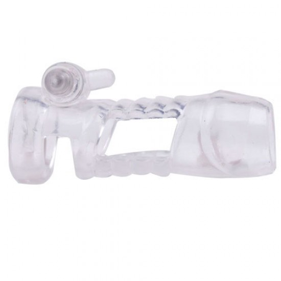 Waterproof Clear Vibrating Penis Sleeve