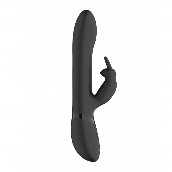 Vive Amoris Black Rabbit Vibrator With Stimulating Beads