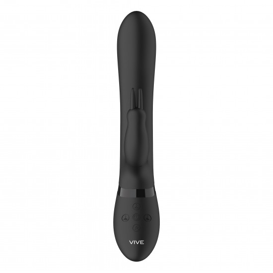 Vive Amoris Black Rabbit Vibrator With Stimulating Beads