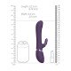 Vive Etsu Interchangeable Rabbit Vibrator Purple