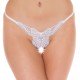 White Crotchless GString