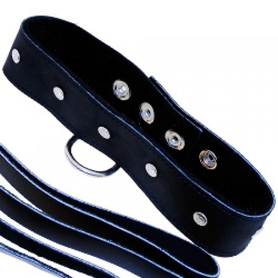 SportSheets Leather Leash And Collar